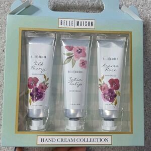 New Belle Madison Hand Cream Collection Silk Peony, Tulip, Rose Gift Set